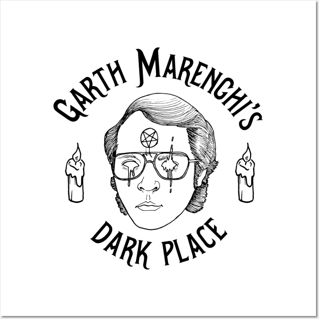 Garth Marenghi - Dark Place Wall Art by fakebandshirts